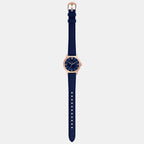 Gilmore Women Quartz Blue Dial Analog Leather Watch ES5424