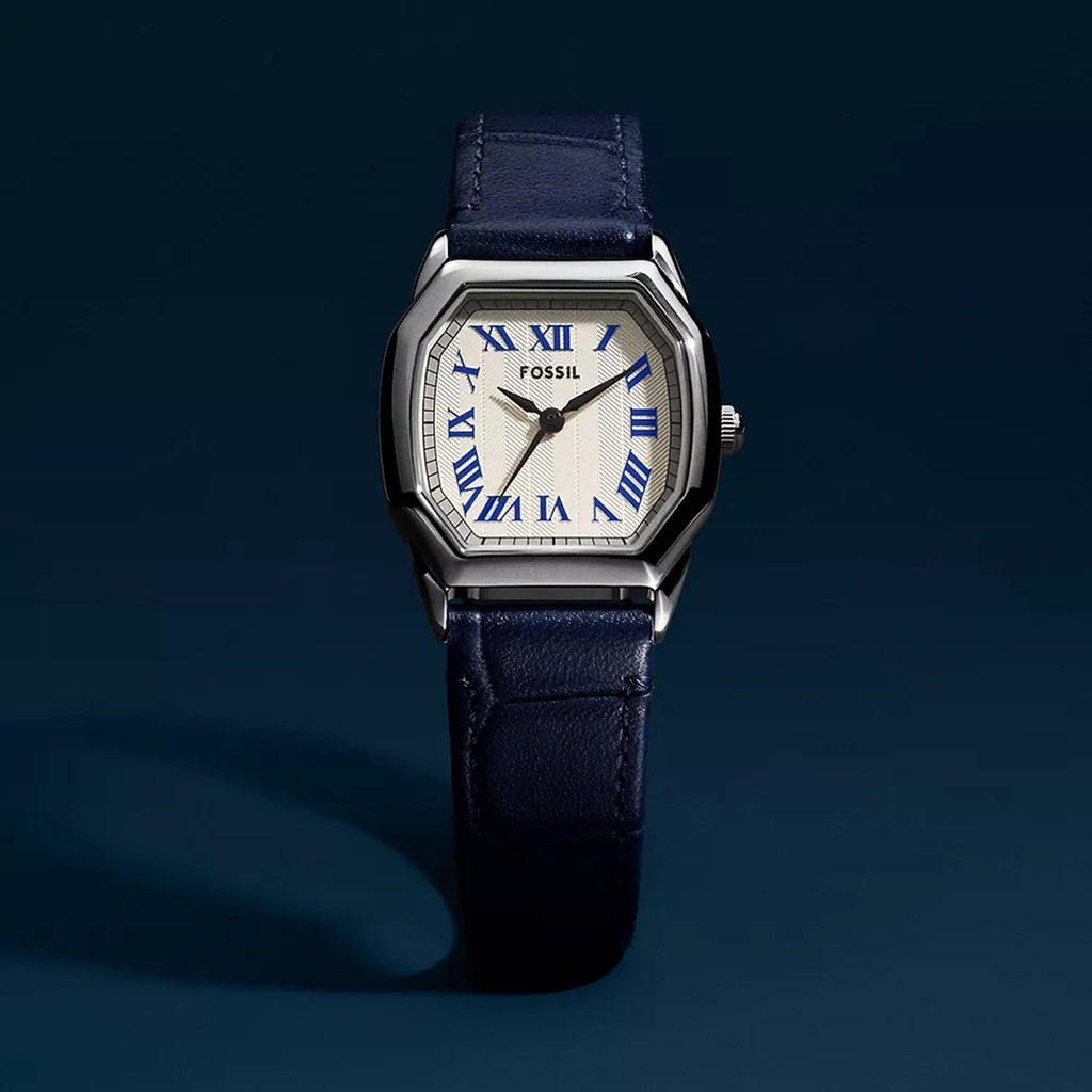 Harlow Women Quartz Cream Dial Analog Leather Watch ES5425