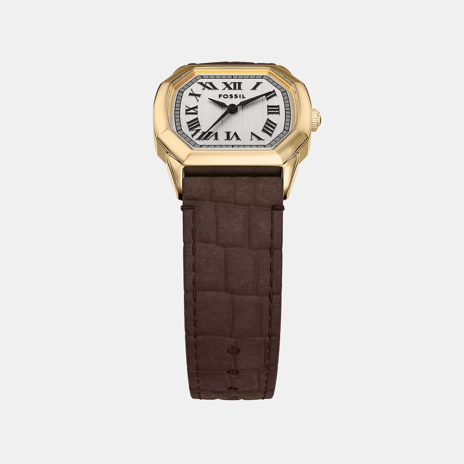 Harlow Women Quartz Cream Dial Analog Leather Watch ES5426