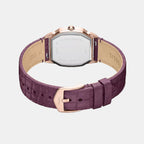 Harlow Women Quartz Cream Dial Analog Leather Watch ES5428