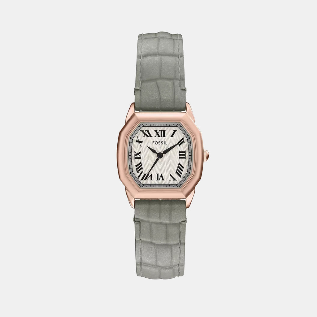 Harlow Women Quartz Cream Dial Analog Leather Watch ES5435