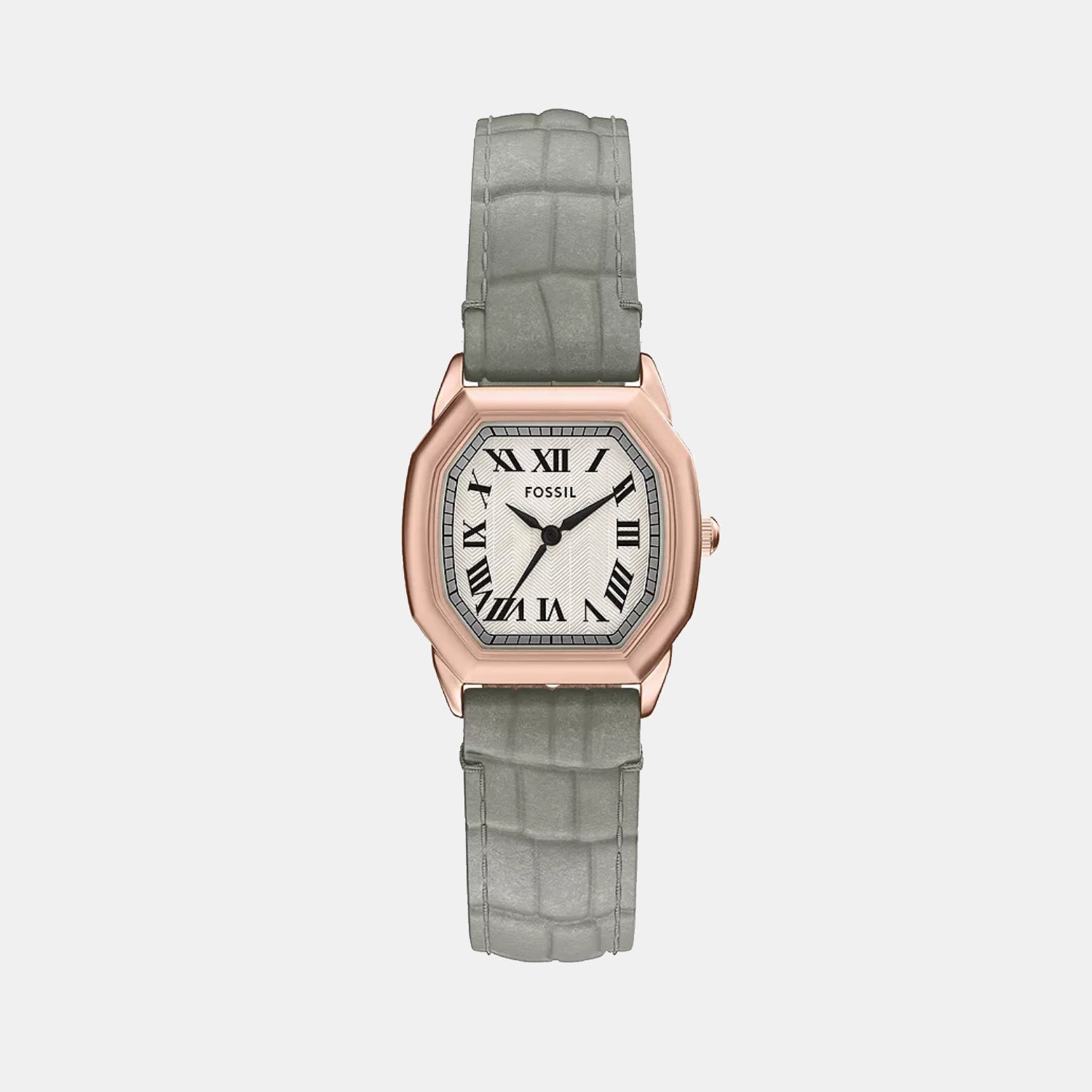 Harlow Women Quartz Cream Dial Analog Leather Watch ES5435