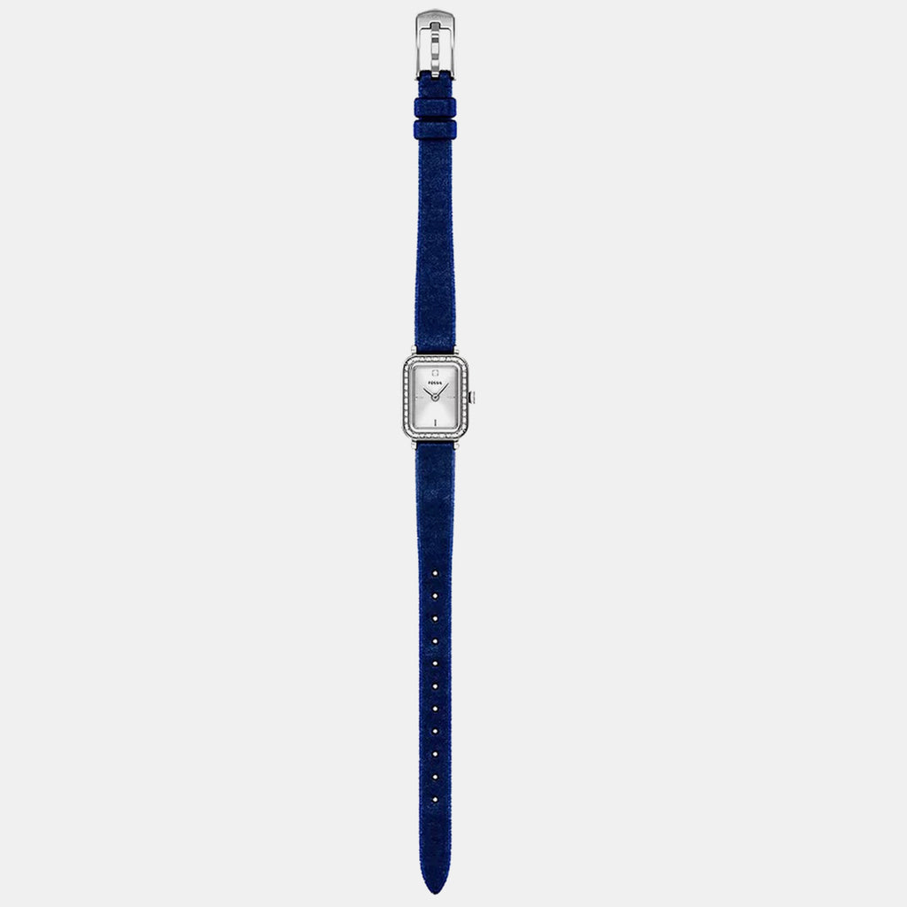 Raquel Women Quartz Silver Dial Analog Fabric Watch ES5436