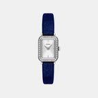 Raquel Women Quartz Silver Dial Analog Fabric Watch ES5436