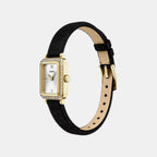 Raquel Women Quartz Silver Dial Analog Fabric Watch ES5437