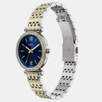Carlie Women Quartz Blue Dial Analog Stainless Steel Watch ES5438