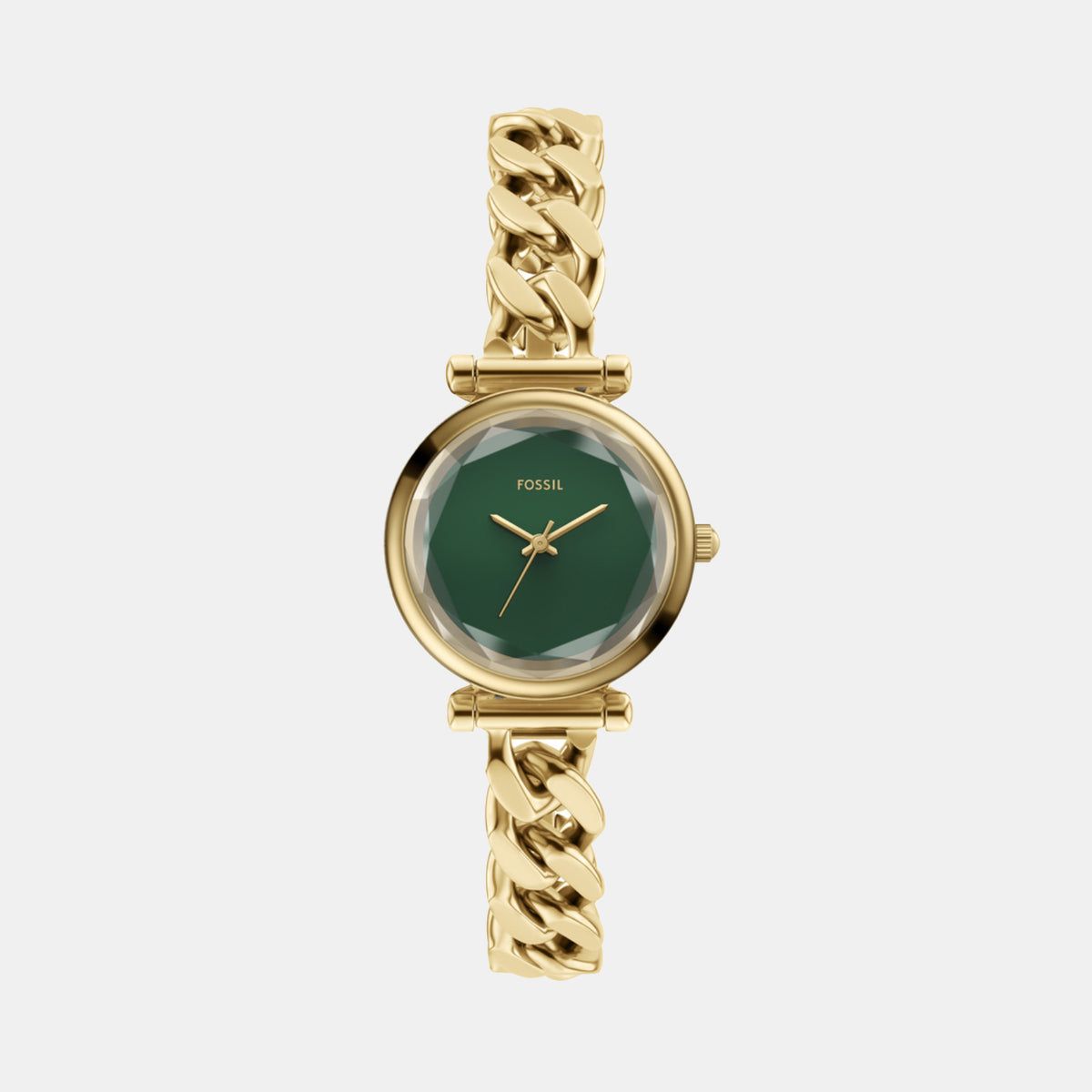 Carlie Women Quartz Green Dial Analog Stainless Steel Watch ES5441