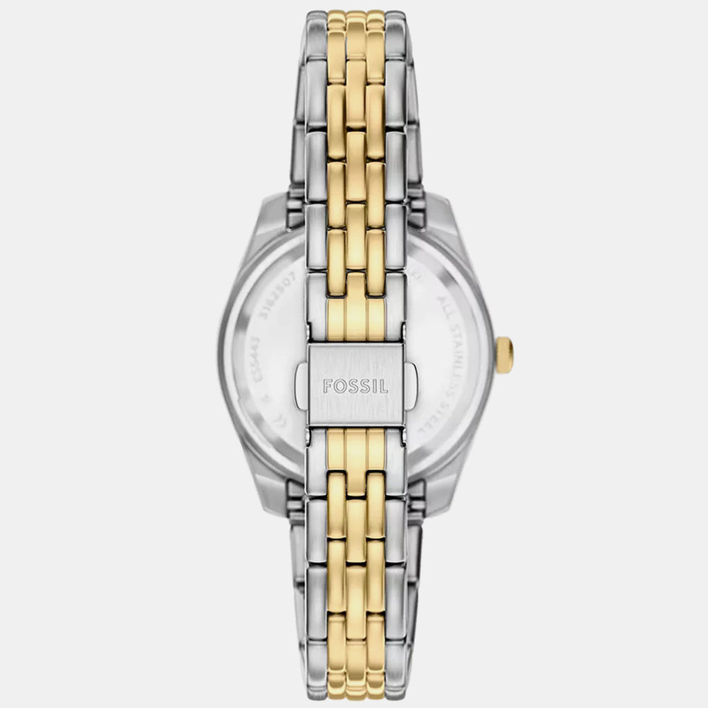 Scarlette Women Quartz Blue Dial Analog Stainless Steel Watch ES5443