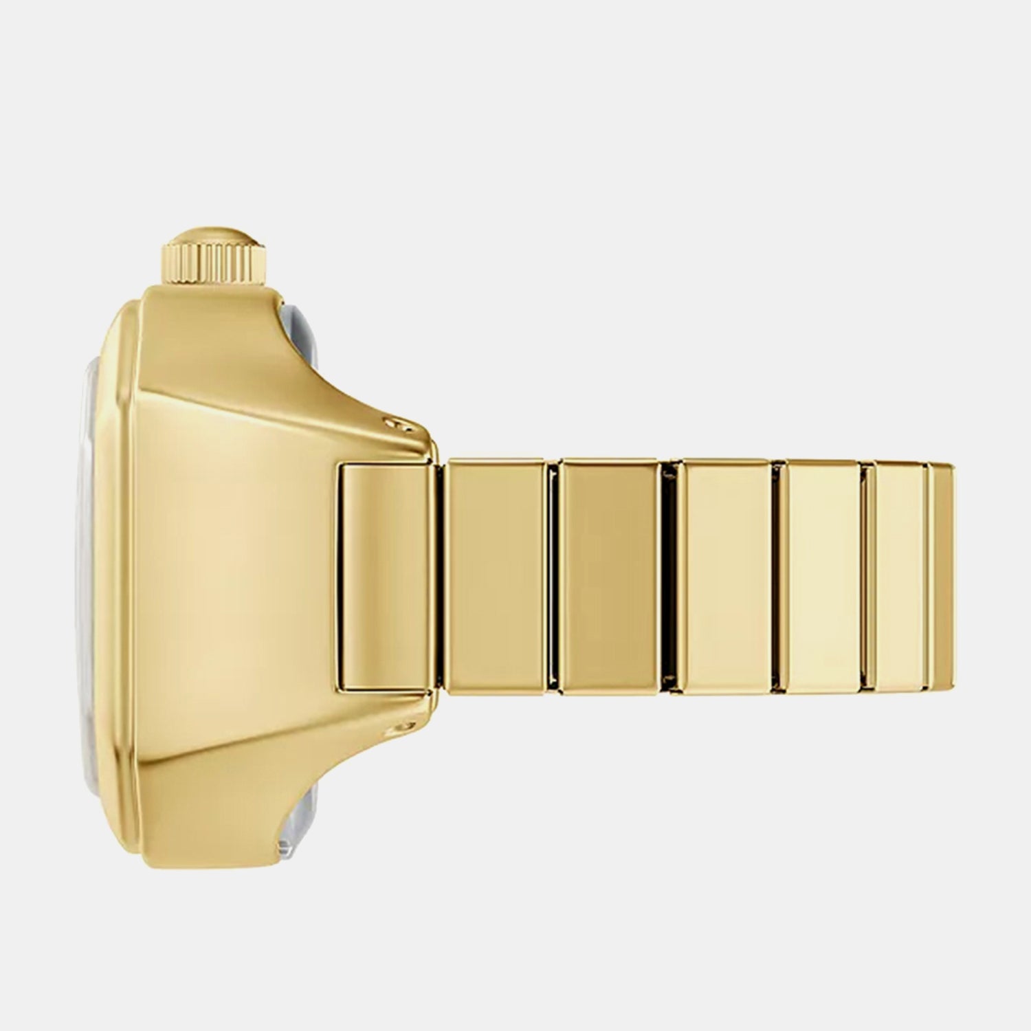 Harlow Watch Ring Women Quartz Cream Dial Analog Stainless Steel Watch ES5446