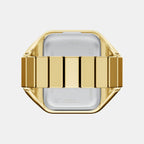 Raquel Watch Ring Women Quartz Black Dial Analog Stainless Steel Watch ES5447