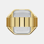 Raquel Women Quartz Green Dial Analog Stainless Steel Ring Watch ES5448