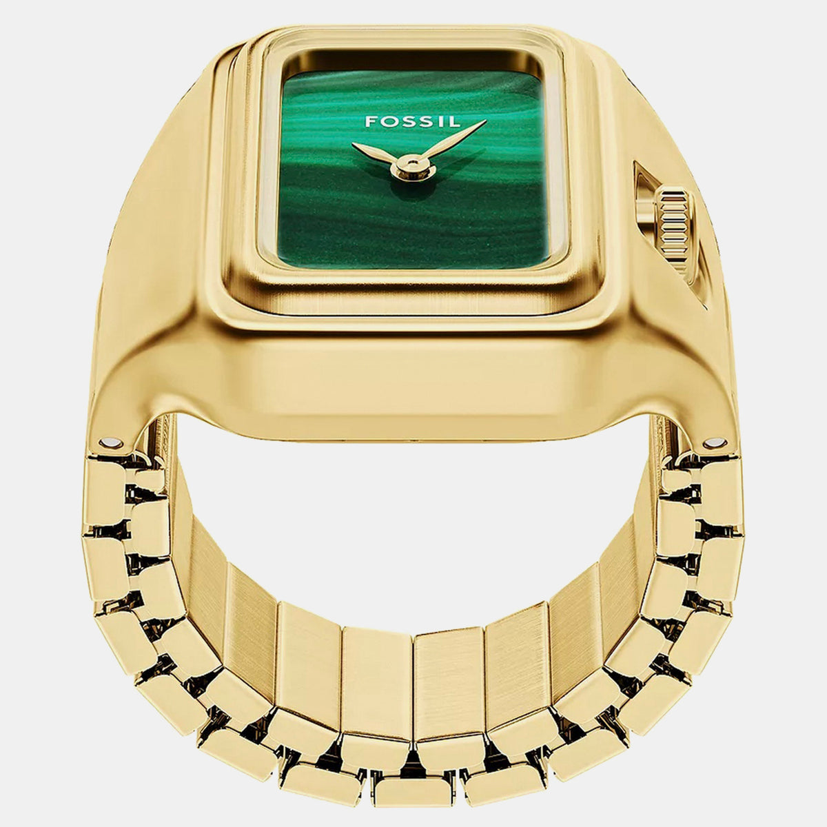 Raquel Watch Ring Women Quartz Green Dial Analog Stainless Steel Watch ES5448