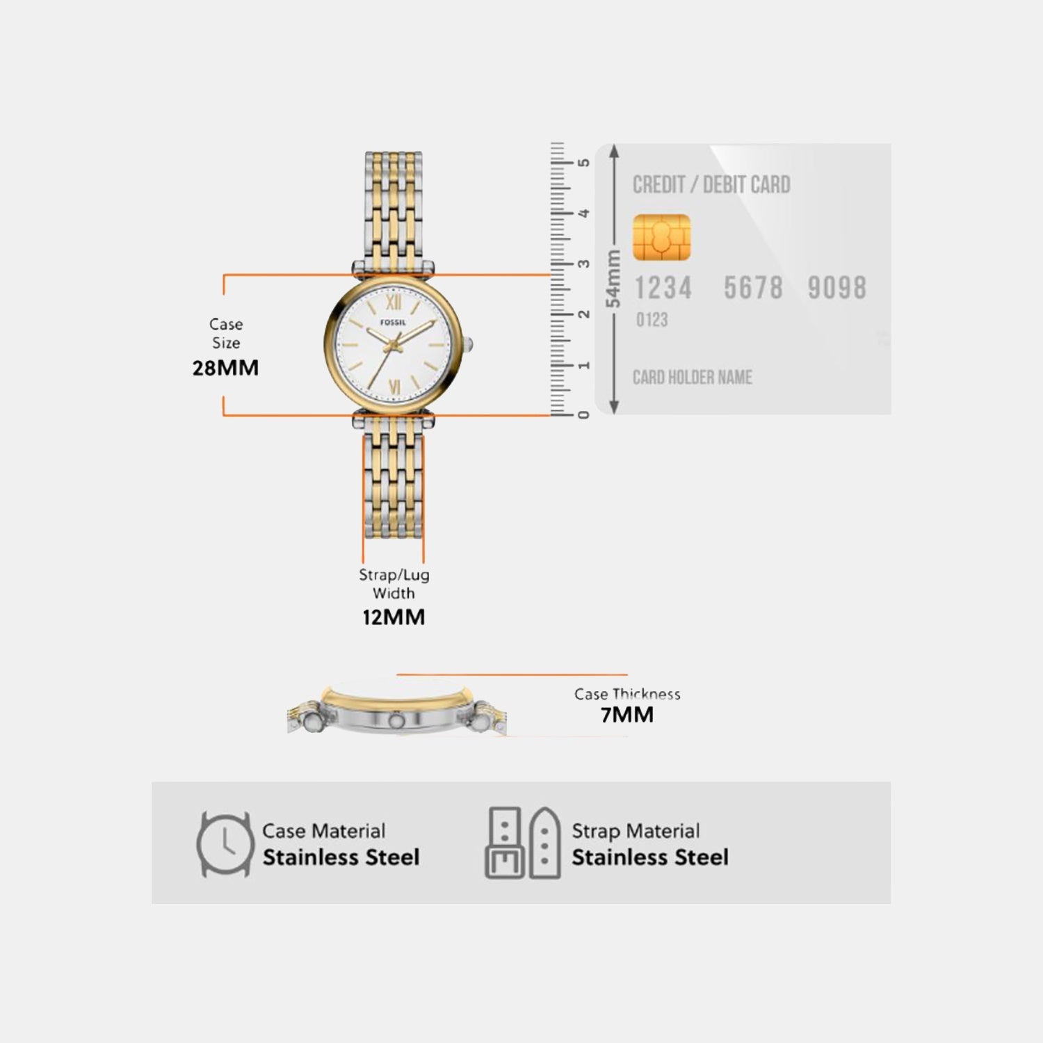 Carlie Women Quartz Silver Dial Analog Stainless Steel Watch ES5450SET