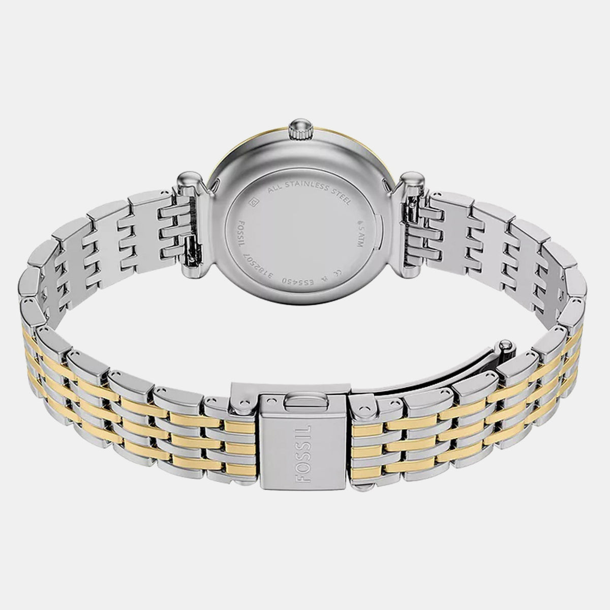 Carlie Women Quartz Silver Dial Analog Stainless Steel Watch ES5450SET