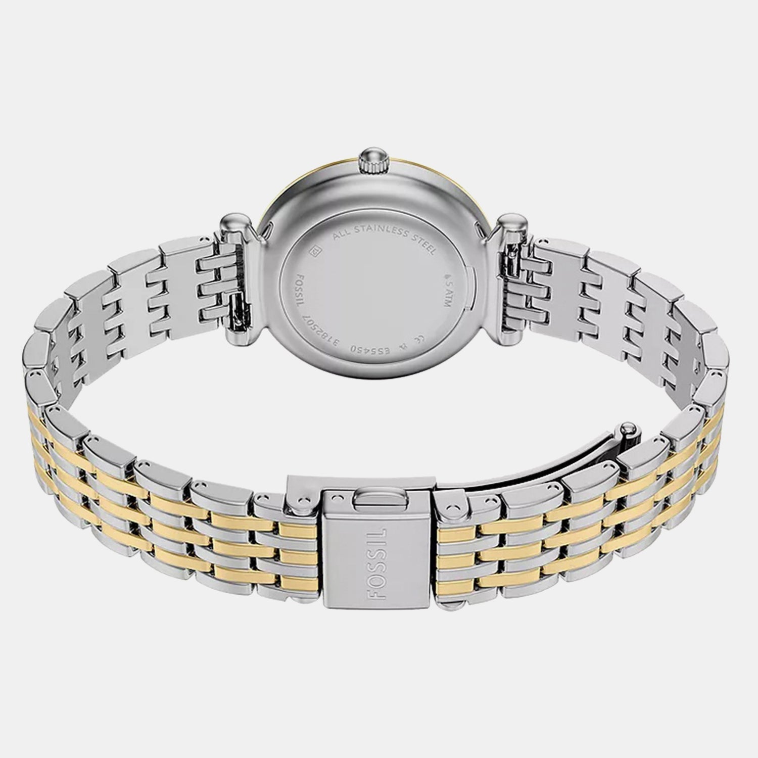 Carlie Women Quartz Silver Dial Analog Stainless Steel Watch ES5450SET
