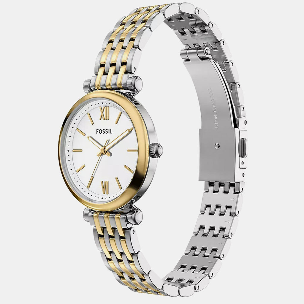 Carlie Women Quartz Silver Dial Analog Stainless Steel Watch ES5450SET