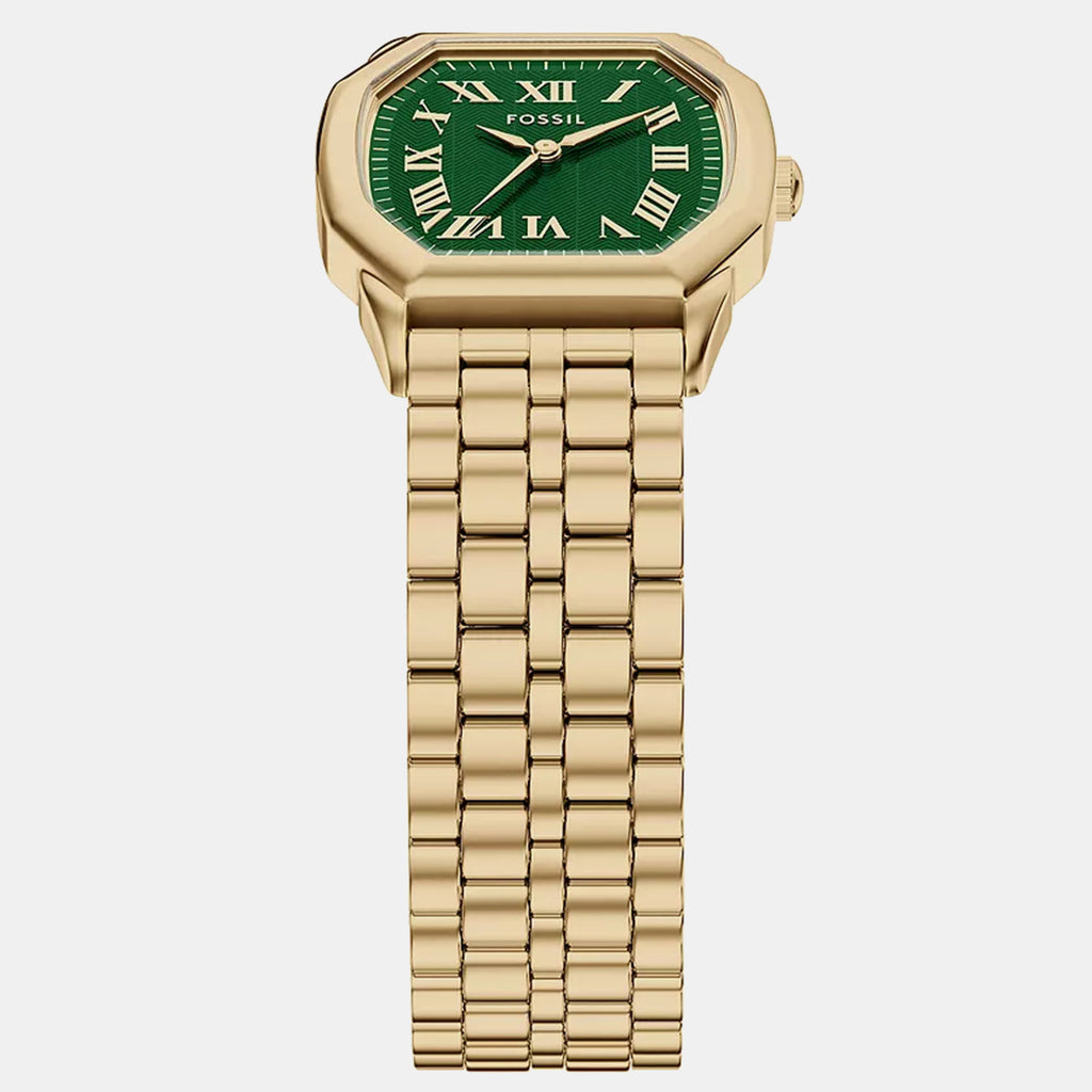 Harlow Women Quartz Green Dial Analog Stainless Steel Watch ES5451