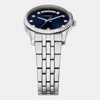 Scarlette Women Quartz Blue Dial Analog Stainless Steel Watch ES5457