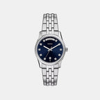 Scarlette Women Quartz Blue Dial Analog Stainless Steel Watch ES5457