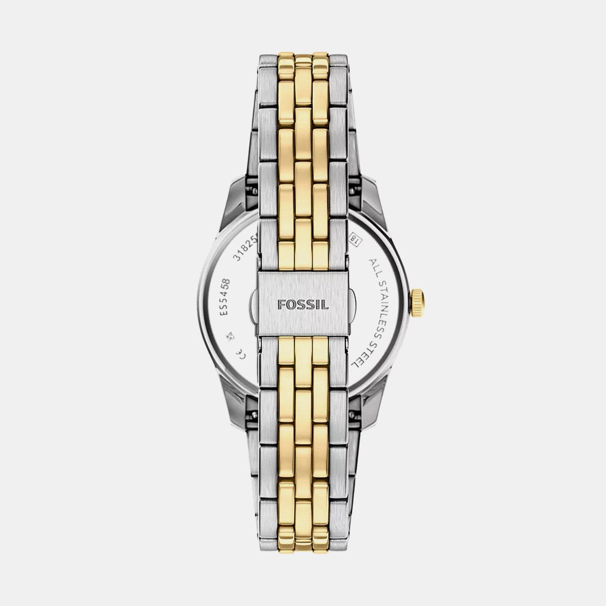 Scarlette Women Quartz Black Dial Analog Stainless Steel Watch ES5458
