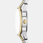 Scarlette Women Quartz Black Dial Analog Stainless Steel Watch ES5458