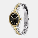 Scarlette Women Quartz Black Dial Analog Stainless Steel Watch ES5458