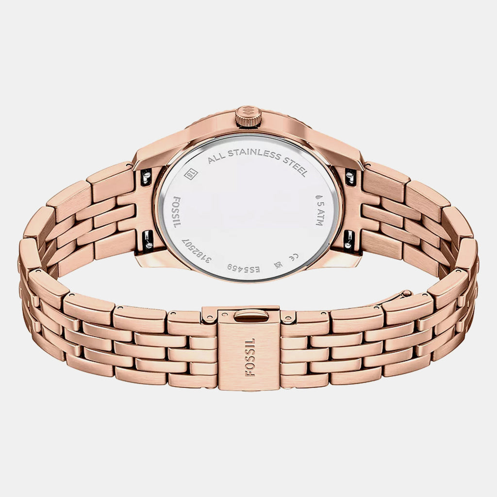 Scarlette Women Quartz Grey Dial Analog Stainless Steel Watch ES5459