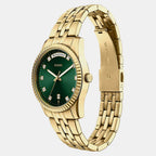 Scarlette Women Quartz Green Dial Analog Stainless Steel Watch ES5460