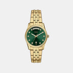 Scarlette Women Quartz Green Dial Analog Stainless Steel Watch ES5460