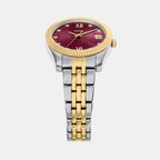 Scarlette Women Quartz Pink Dial Analog Stainless Steel Watch ES5461