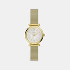 Women Quartz Mother Of Pearl Dial Analog Mesh Watch ES5462