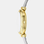 Carlie Women Quartz Mother Of Pearl Dial Analog Mesh Watch ES5463