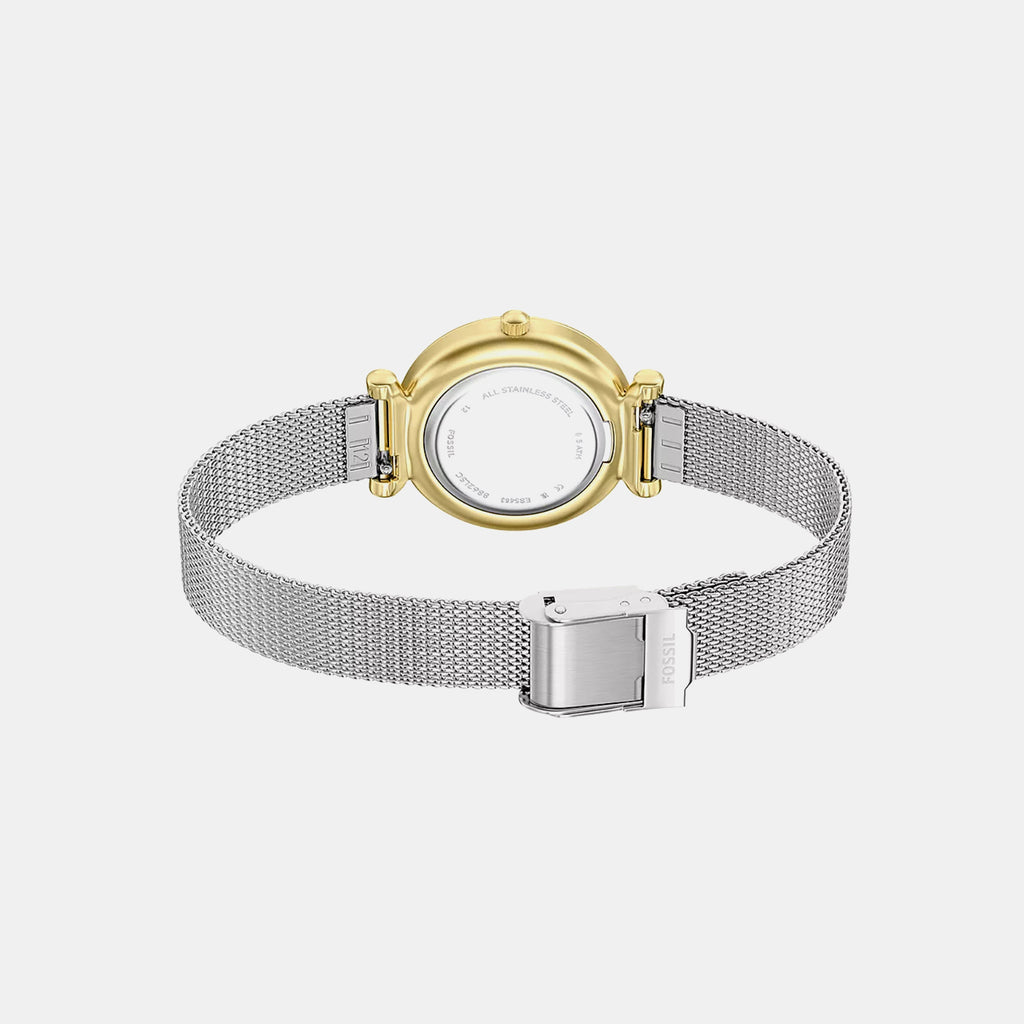 Carlie Women Quartz Mother Of Pearl Dial Analog Mesh Watch ES5463