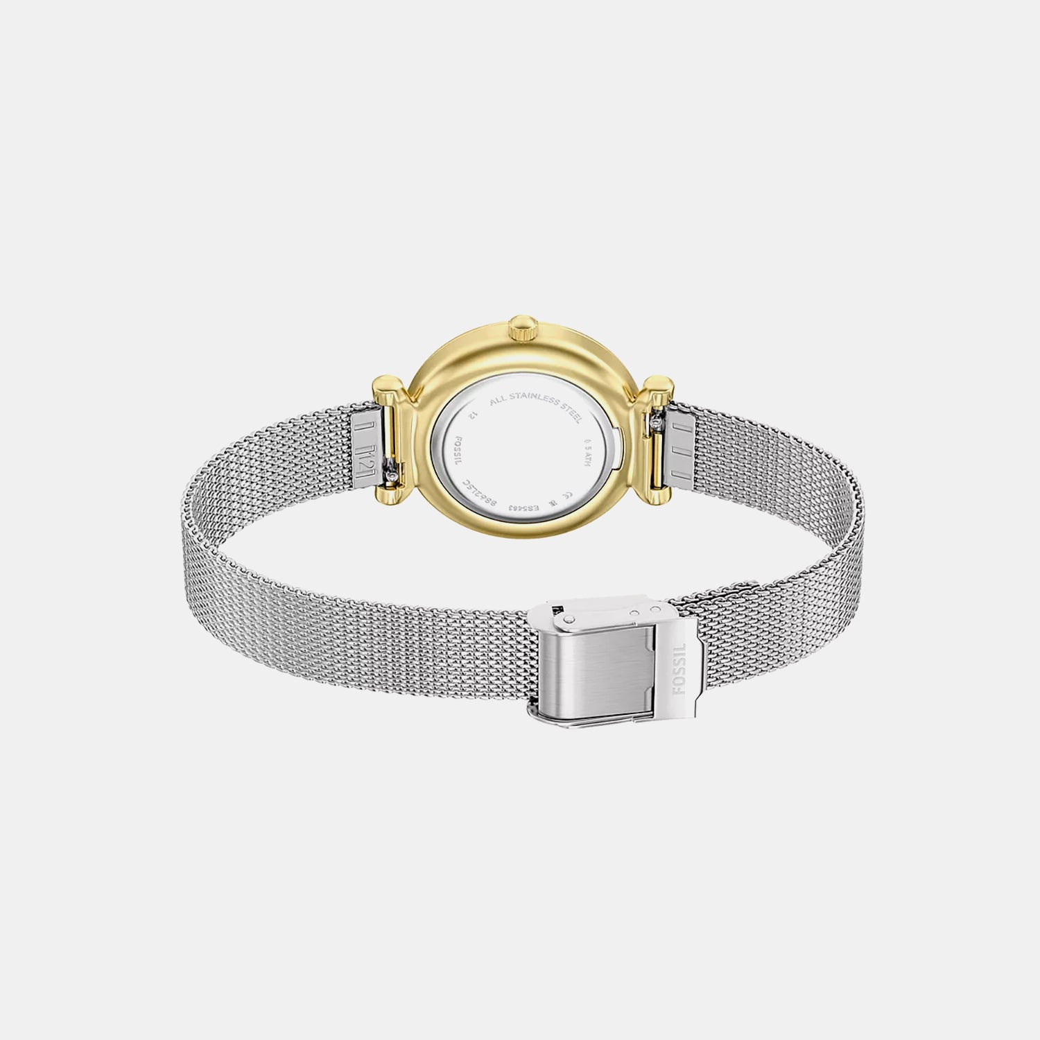 Carlie Women Quartz Mother Of Pearl Dial Analog Mesh Watch ES5463