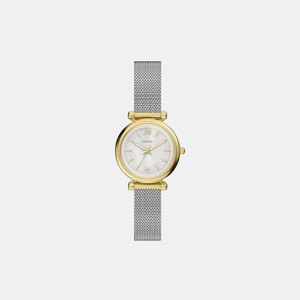 Carlie Women Quartz Mother Of Pearl Dial Analog Mesh Watch ES5463