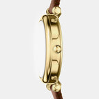 Carlie Women Quartz White Dial Analog Leather Watch ES5464