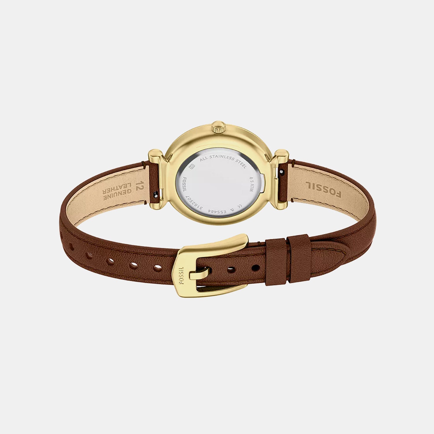 Carlie Women Quartz White Dial Analog Leather Watch ES5464