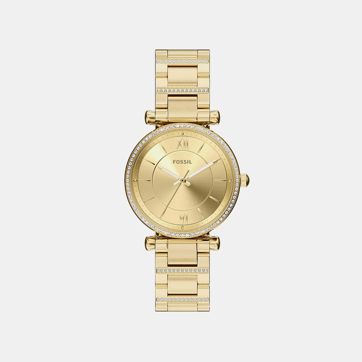 Carlie Women Quartz Gold Dial Analog Stainless Steel Watch ES5465