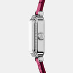 Raquel Women Quartz Silver Dial Analog Leather Watch ES5466