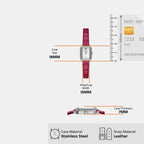 Raquel Women Quartz Silver Dial Analog Leather Watch ES5466