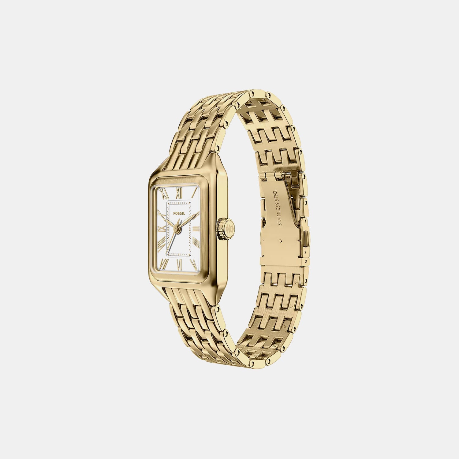 Raquel Women Quartz White Dial Analog Stainless Steel Watch ES5467