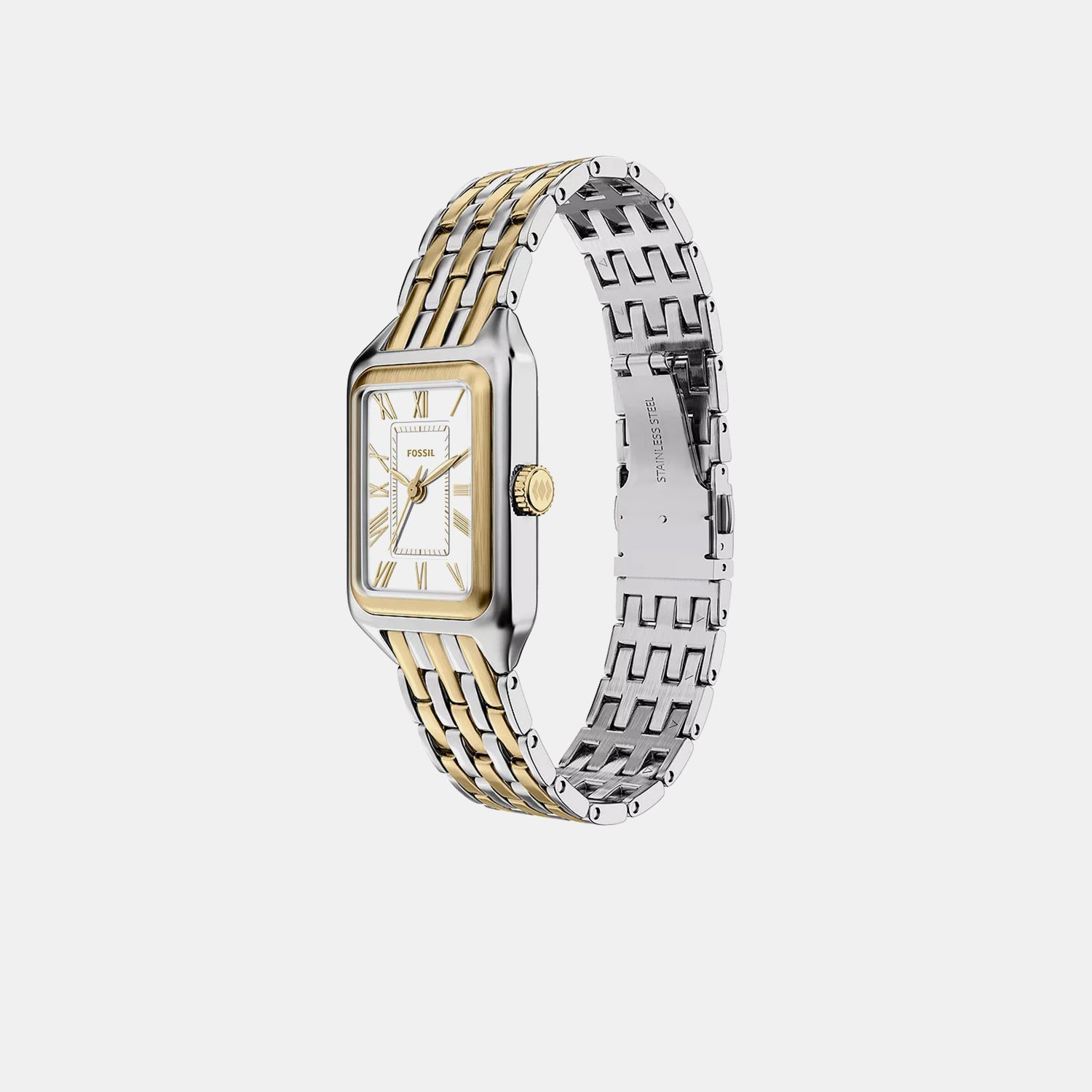 Raquel Women Quartz White Dial Analog Stainless Steel Watch ES5468