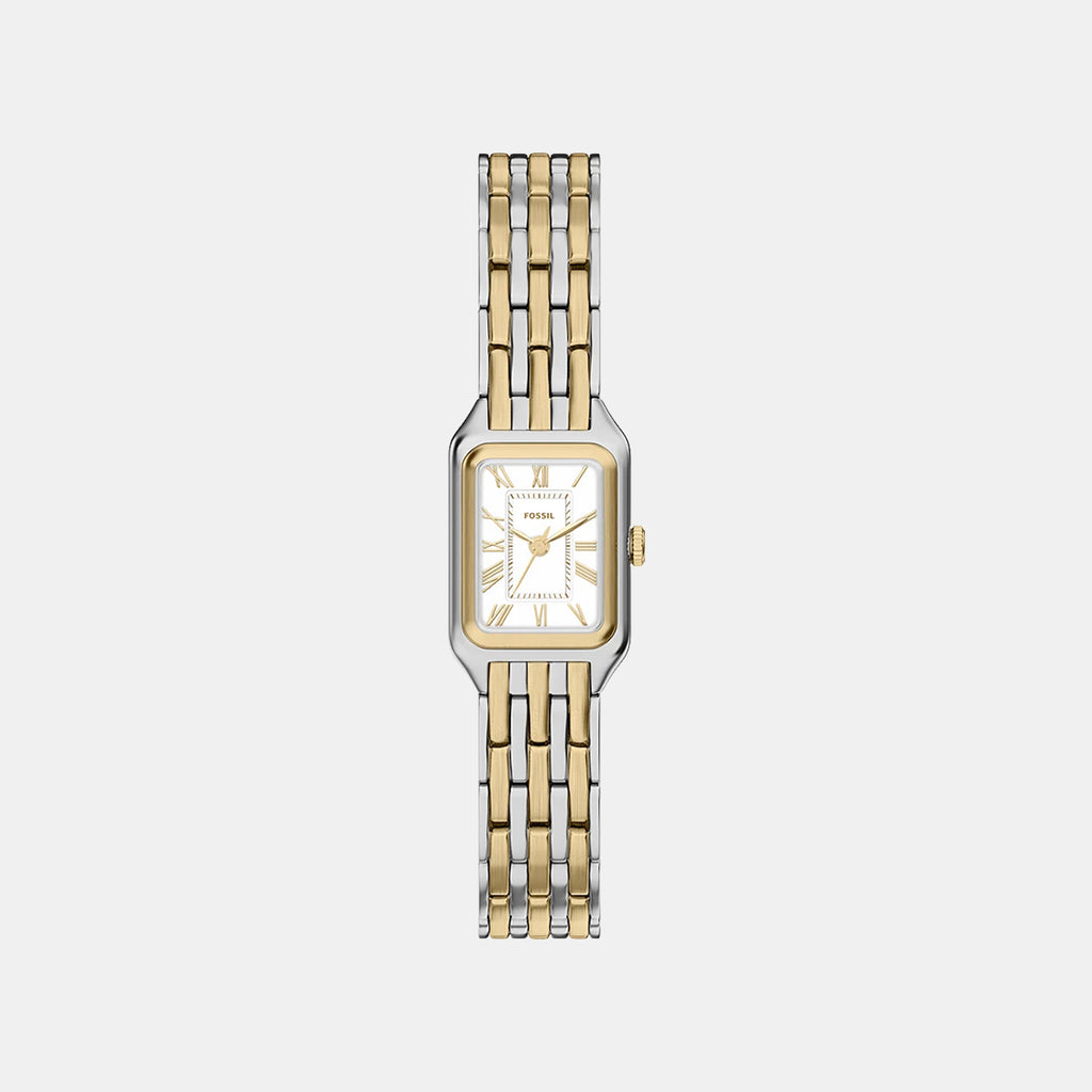 Raquel Women Quartz White Dial Analog Stainless Steel Watch ES5468