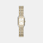 Raquel Women Quartz White Dial Analog Stainless Steel Watch ES5468