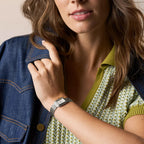 Women Quartz Silver Dial Analog Stainless Steel Watch ES5469