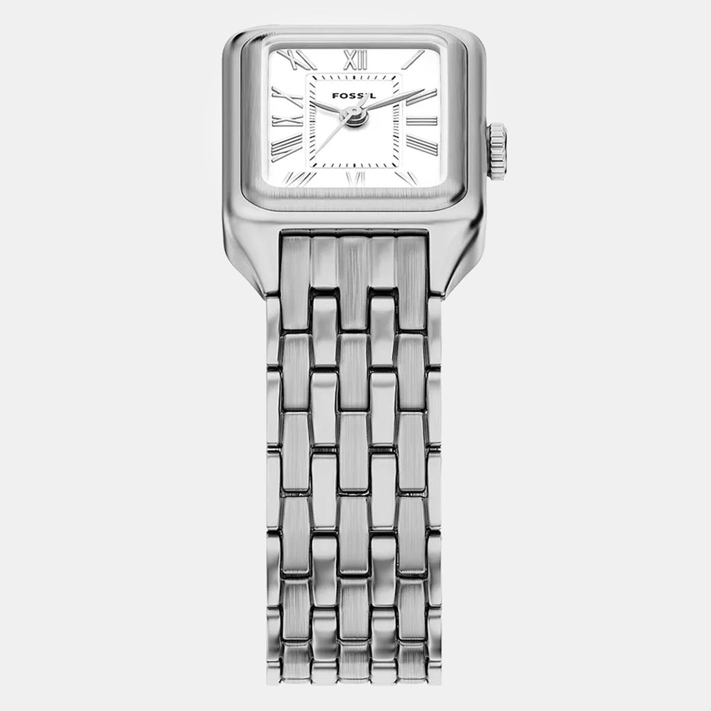 Women Quartz Silver Dial Analog Stainless Steel Watch ES5469
