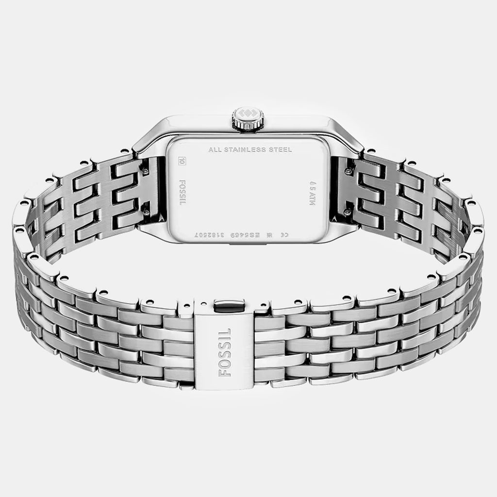 Women Quartz Silver Dial Analog Stainless Steel Watch ES5469