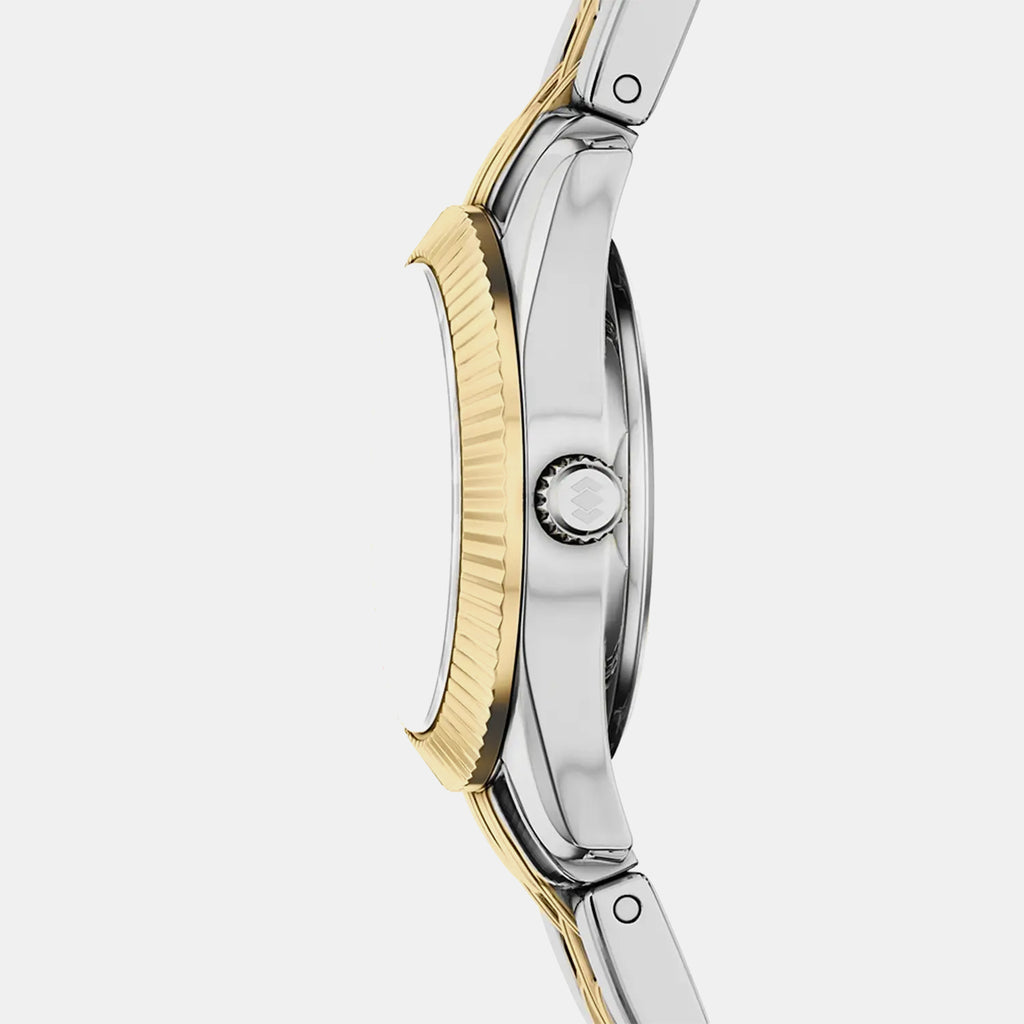 Integral Diamonds Unisex Quartz Black Dial Analog Stainless Steel Watch R20254712