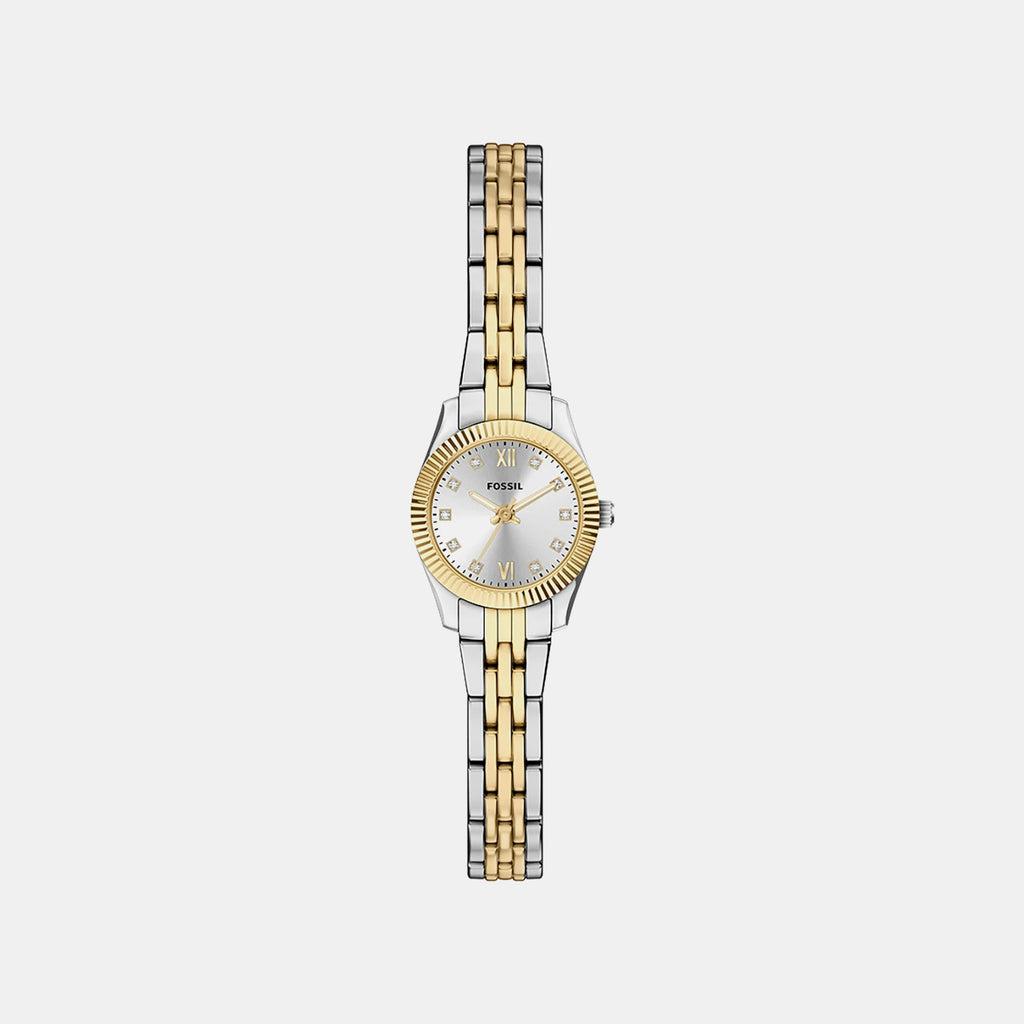 Scarlette Women Quartz Silver Dial Analog Stainless Steel Watch ES5473