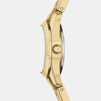 Scarlette Women Quartz Gold Dial Analog Stainless Steel Watch ES5474